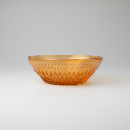 Vintage Jeannette Glass Marigold Carnival Glass Berry Bowl, Anniversary Pattern Iridescent Orange Dessert Bowl