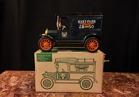 ERTL 1913 Ford Model T Delivery Van Coin Bank Hart-Parr 28-50 Tractor Diecast 1:25