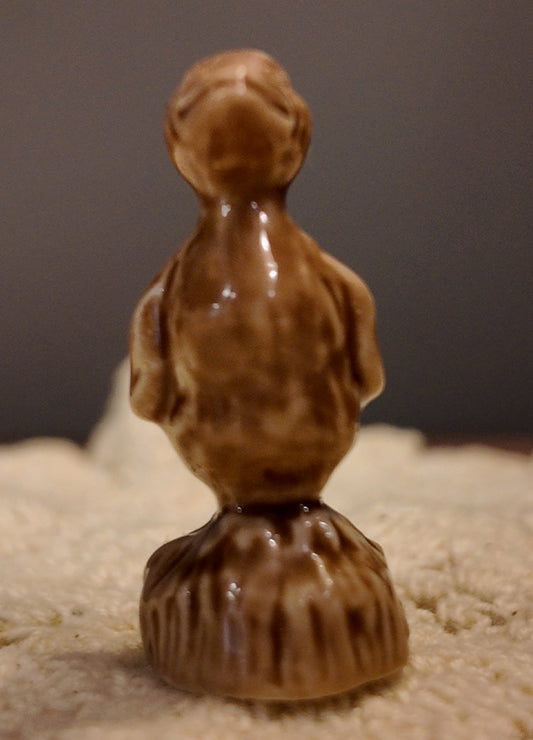 Wade Whimsie Duck, Wade England White Porcelain Figurine