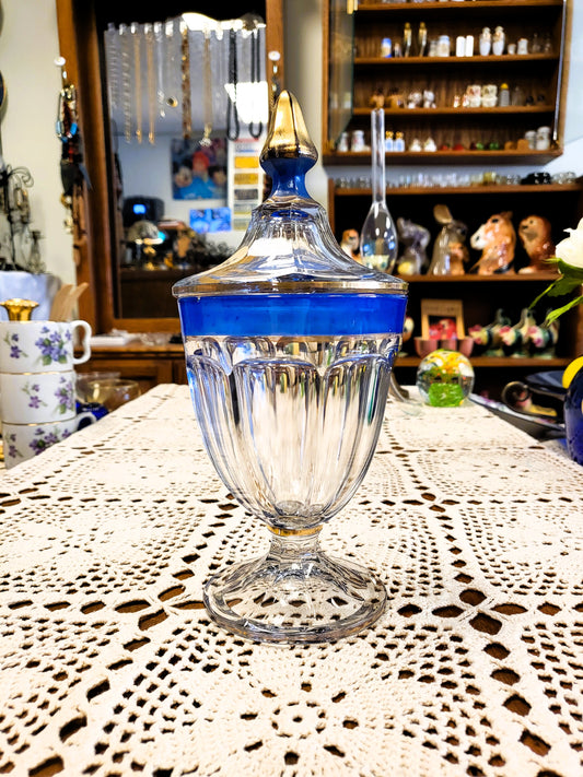 Heisey #465 Glass Lidded Candy Jar