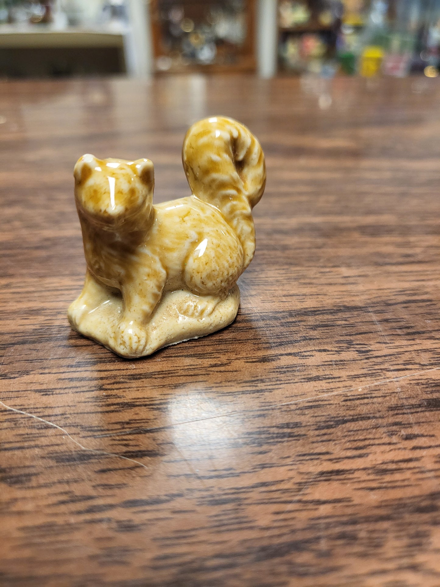 Wade Whimsie Pine Marten, Wade England Caramel Brown Porcelain Figurine