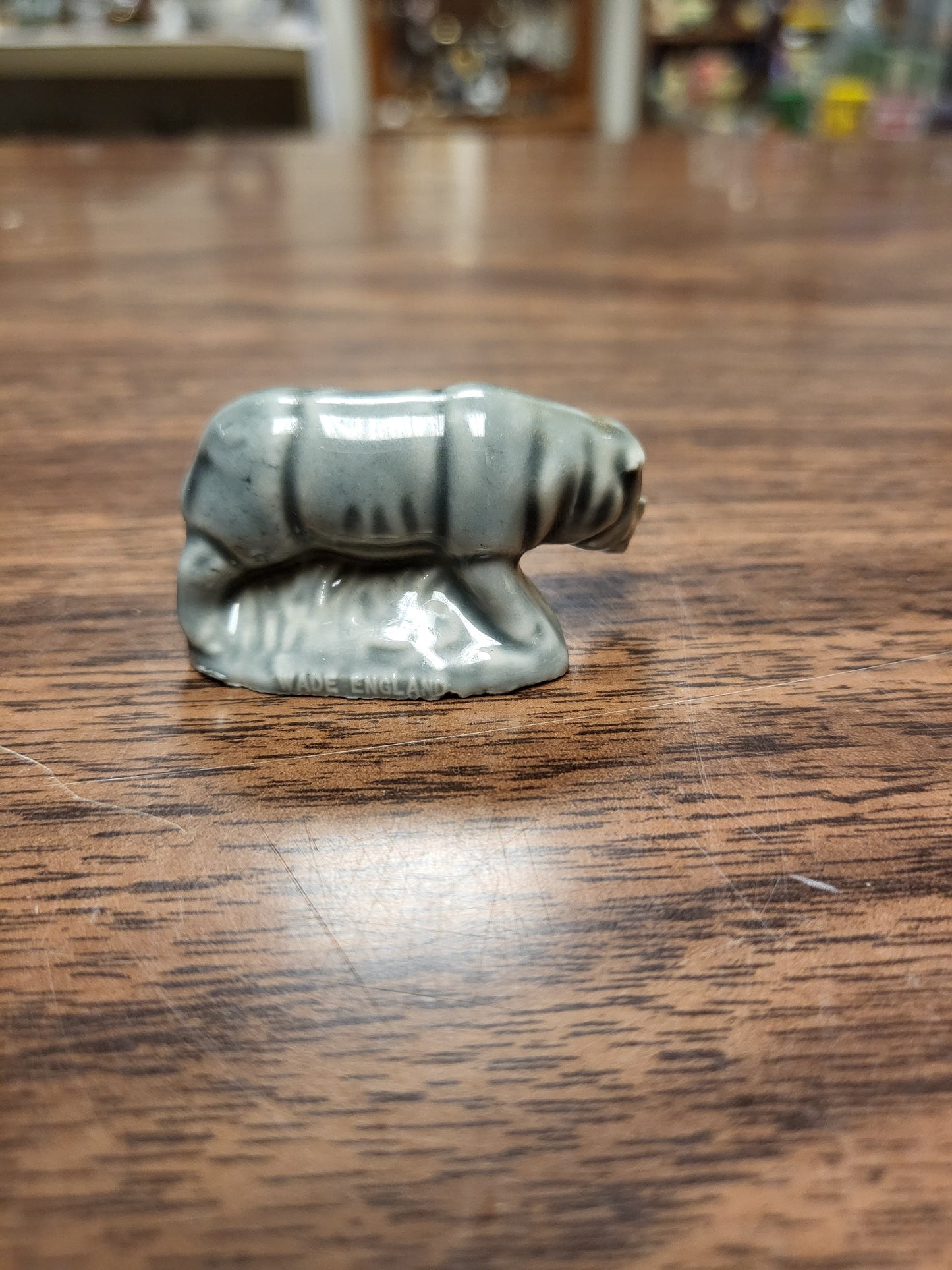 Wade Whimsie Rhinoceros, Wade Rhino Grey Porcelain Figurine