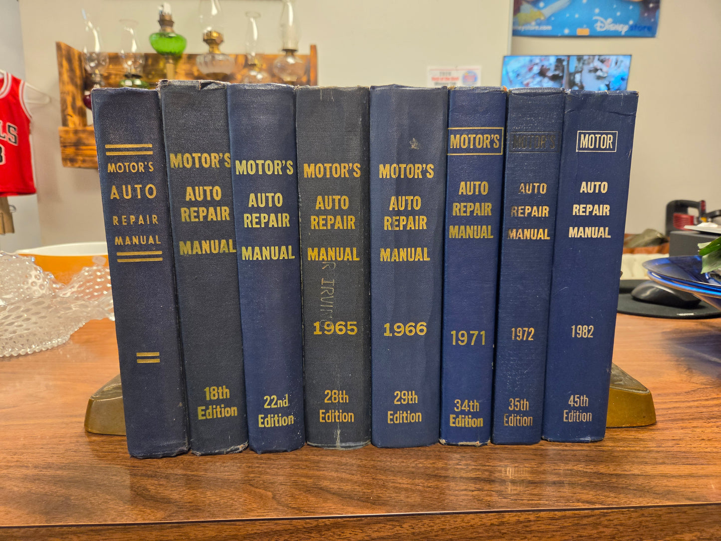 Vintage Motor's Auto Repair Manuals - 8 Books 1935-1982 Mechanics Reference Hard Cover
