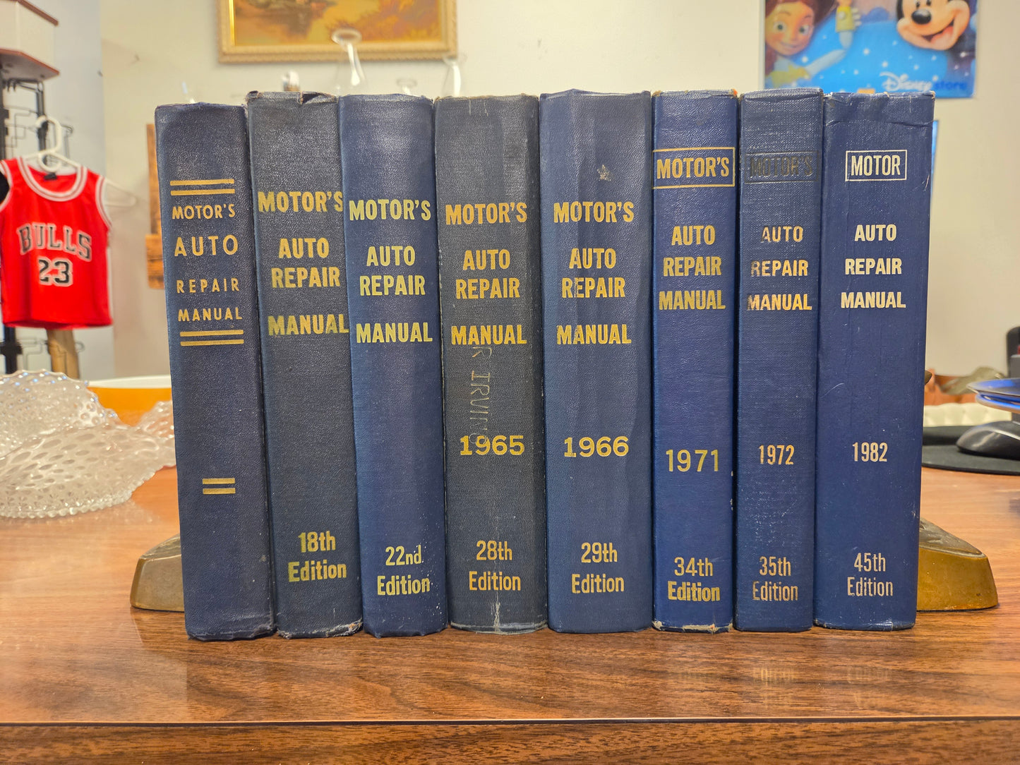 Vintage Motor's Auto Repair Manuals - 8 Books 1935-1982 Mechanics Reference Hard Cover
