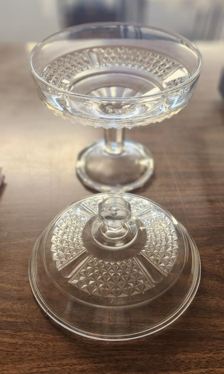 EAPG Compote With Lid