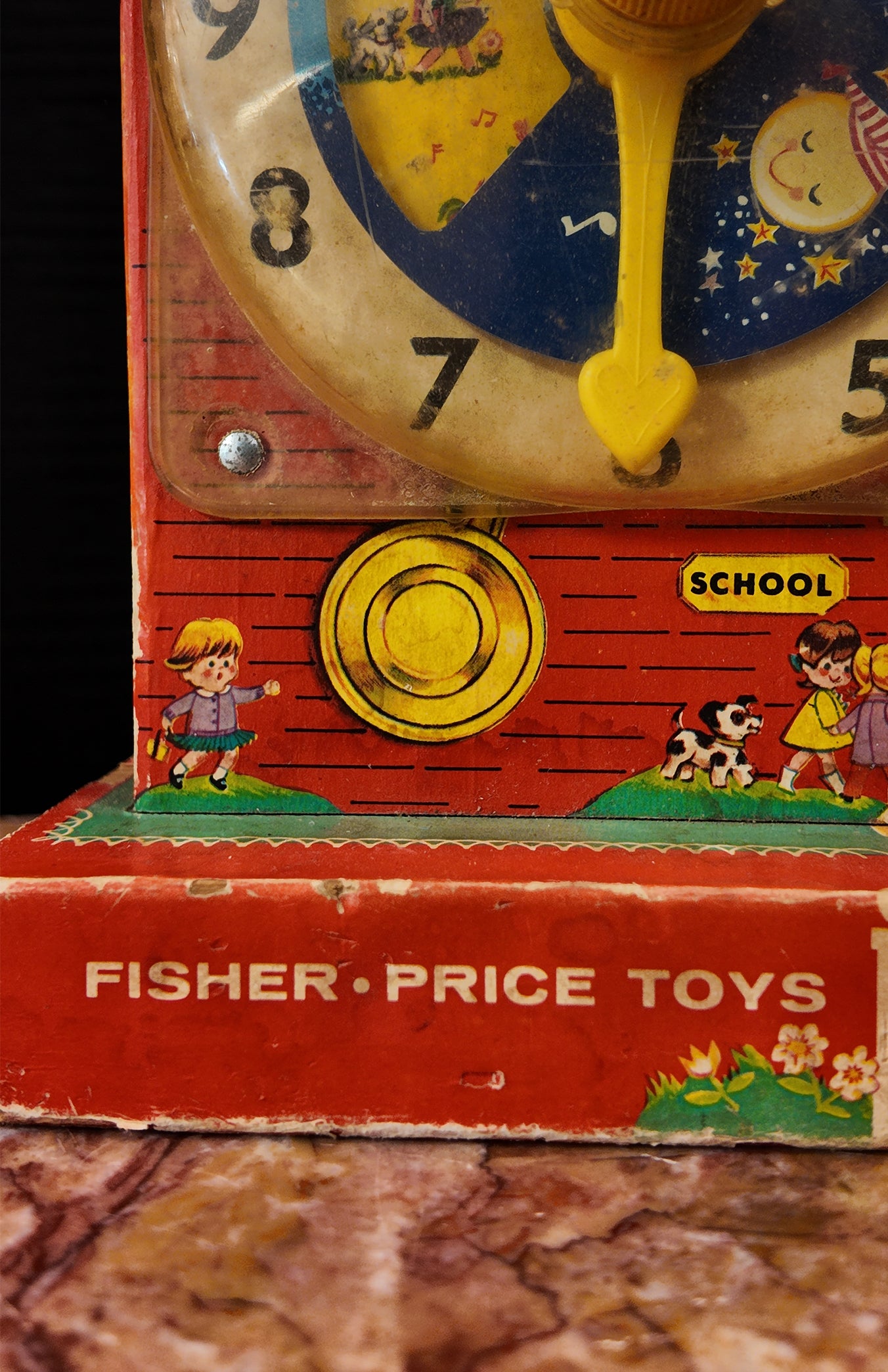 Vintage 1968 Fisher-Price Clock #998 - MUSIC BOX WORKS