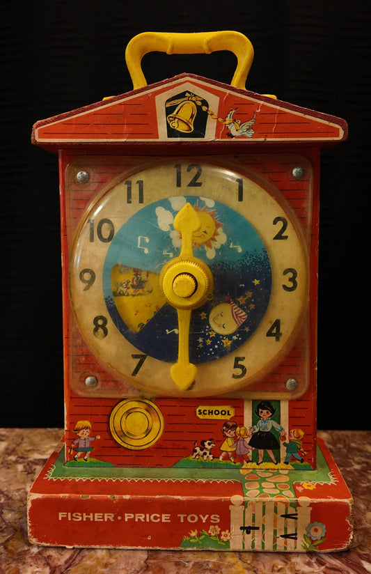 Vintage 1968 Fisher-Price Clock #998 - MUSIC BOX WORKS