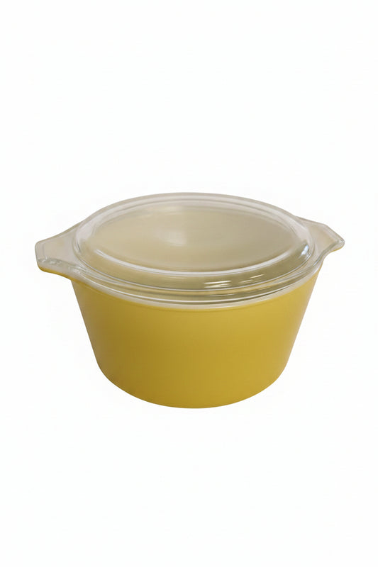 Vintage Pyrex Verde Avocado Green 473 1 Quart Round Casserole Dish With 470-C Clear Glass Lid Milk Glass Mid Century Modern Kitchenware USA