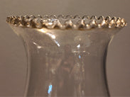 Antique Late Victorian Emerald Green Glass Kerosene Oil Lamp with Plume & Atwood Brass Burner