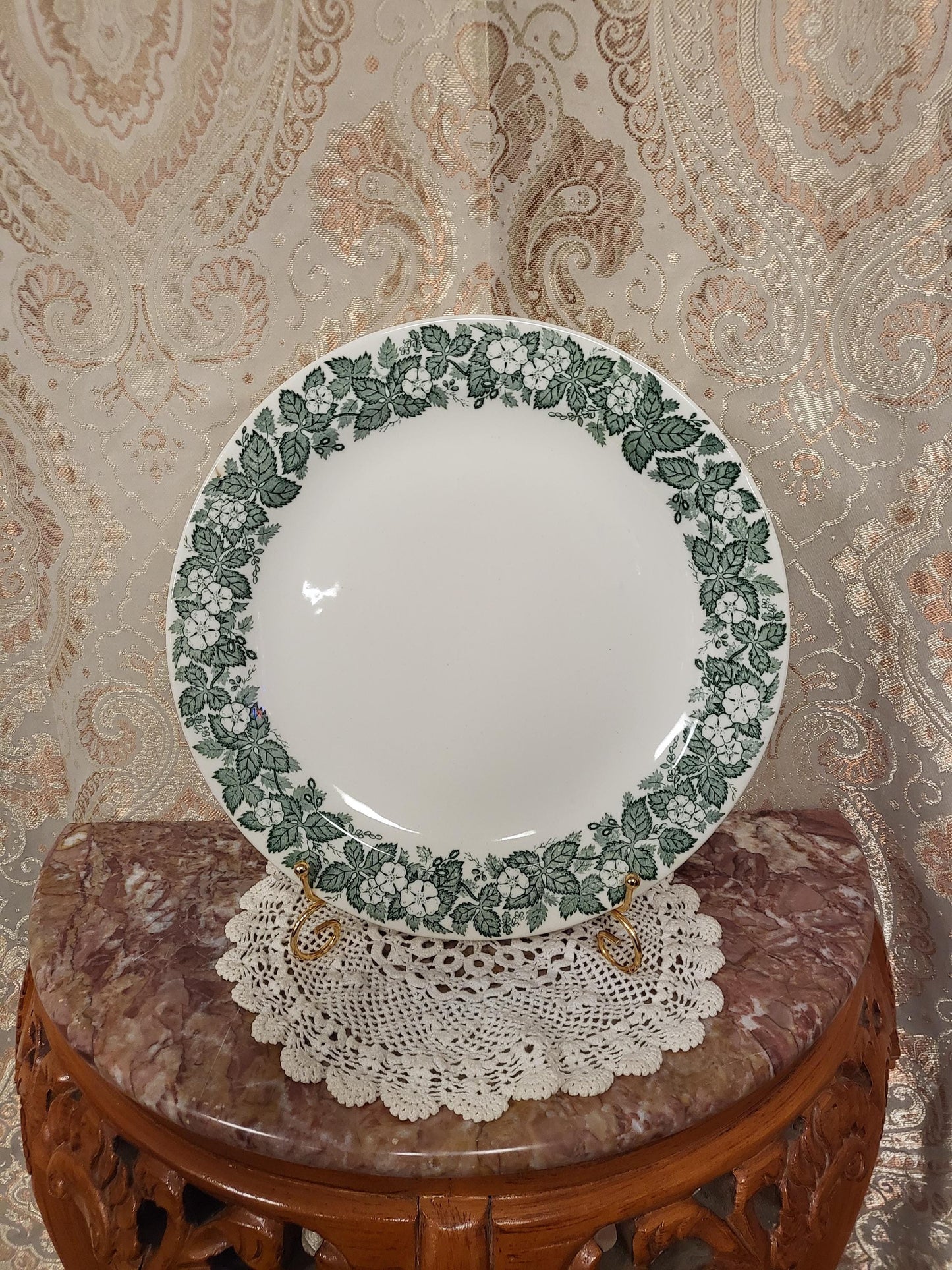 Royal China Underglaze "Old English Green" Large Serving Plate - 12" K52