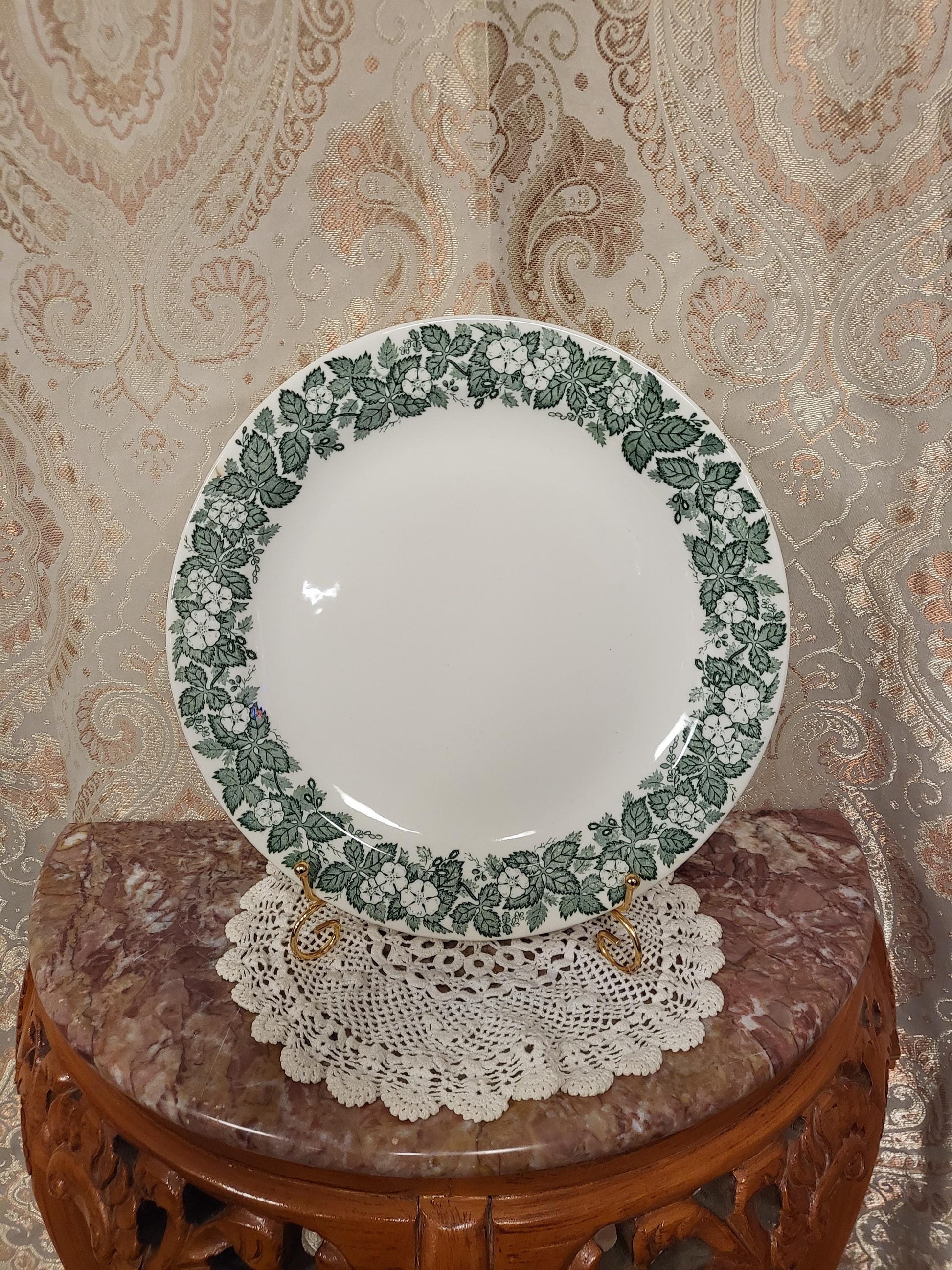 Royal China Underglaze "Old English Green" Large Serving Plate - 12" K52