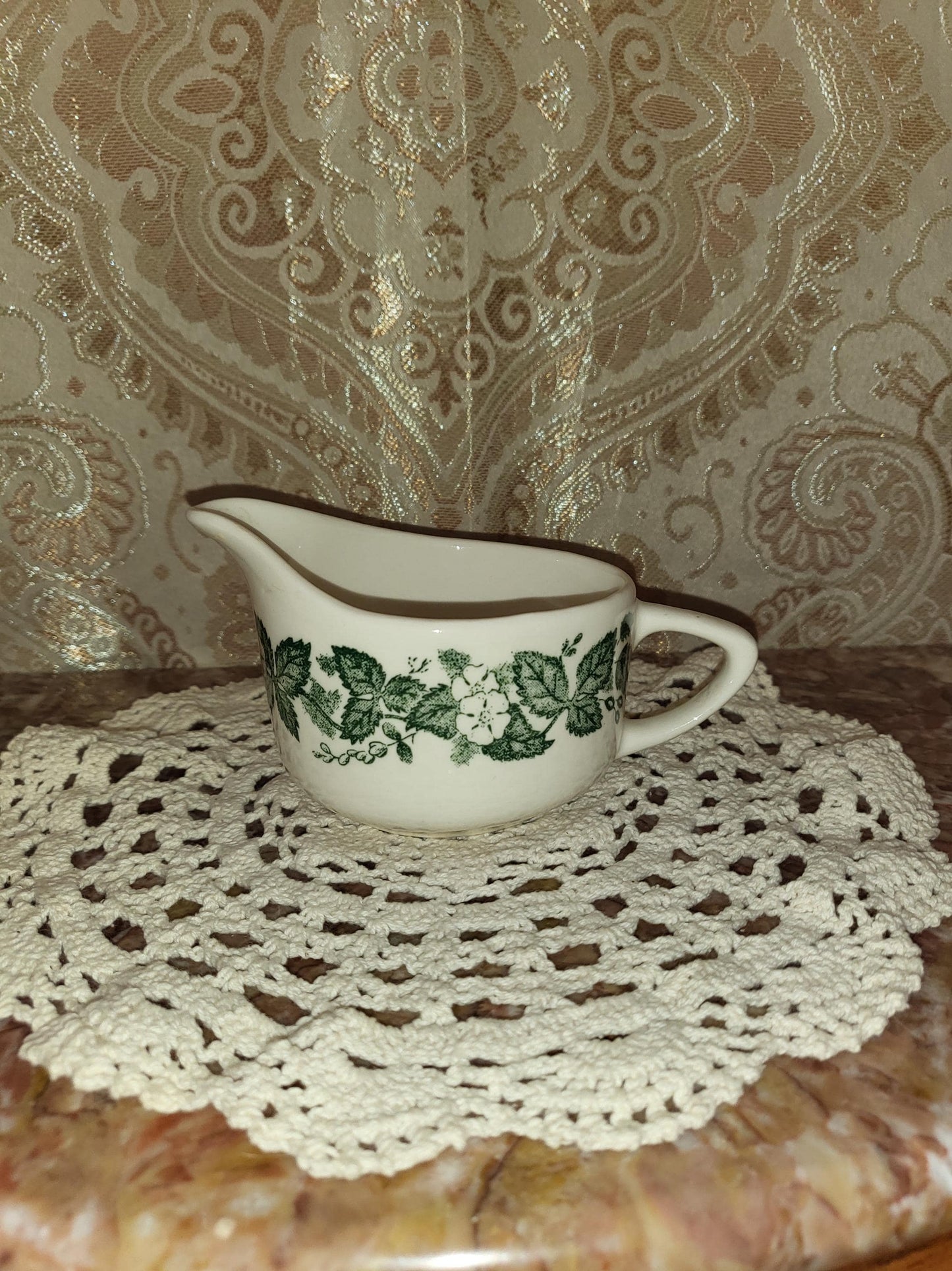 Royal China Underglaze "Old English Green" Creamer