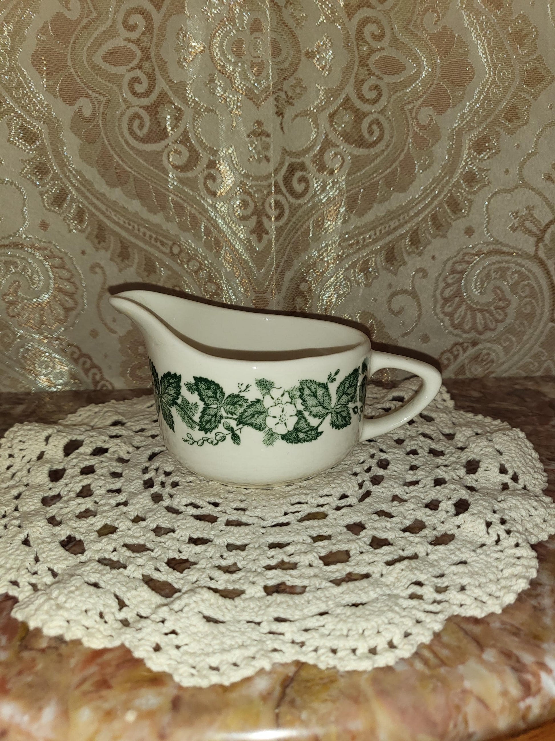 Royal China Underglaze "Old English Green" Creamer