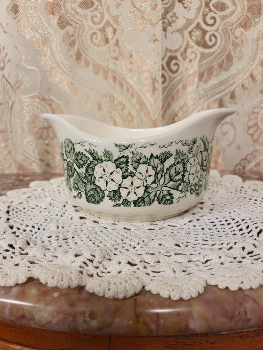 Royal China Underglaze "Old English Green" Gravy Boat